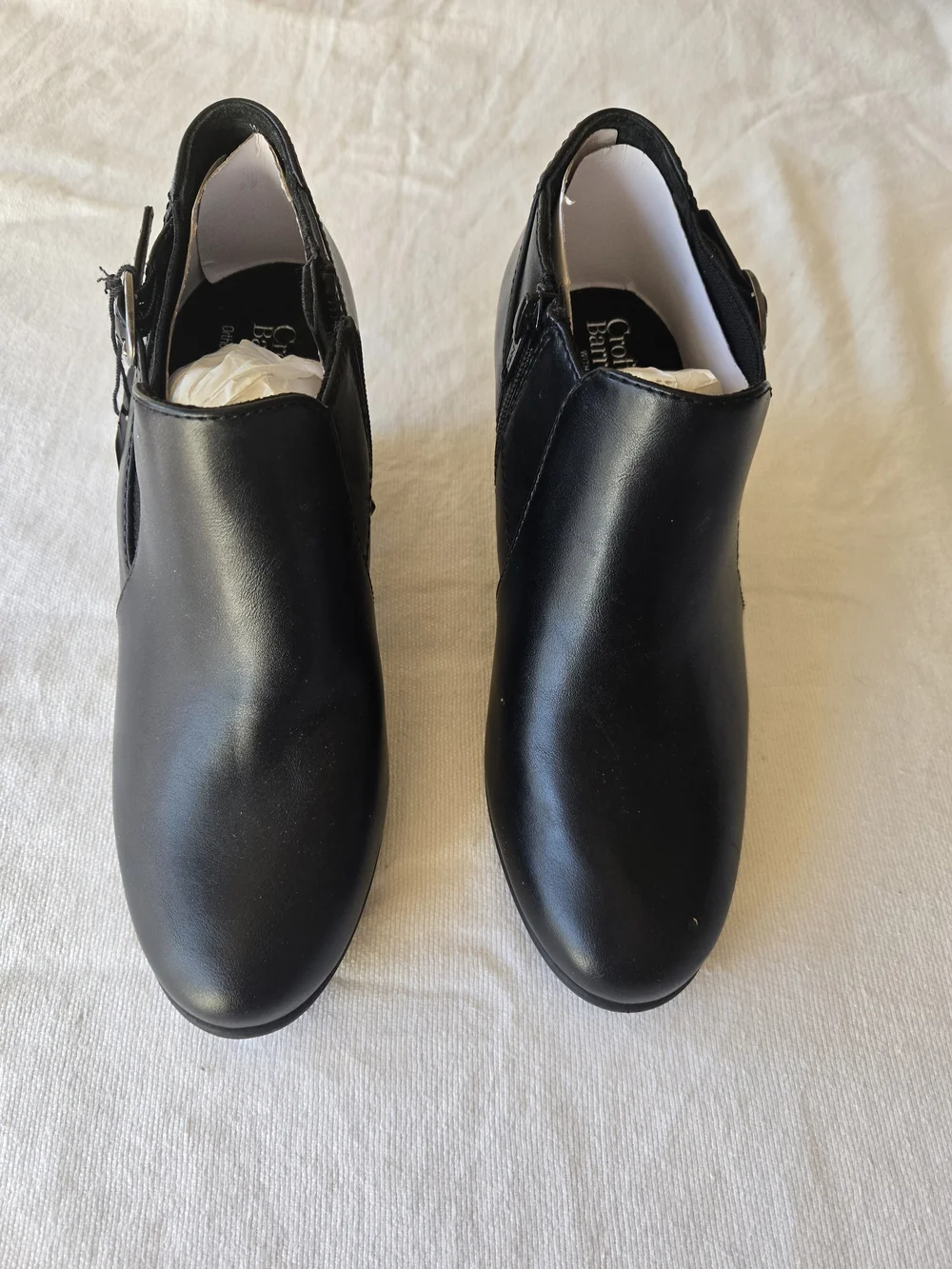 croft & barrow Black Side-Buckle Ankle Booties